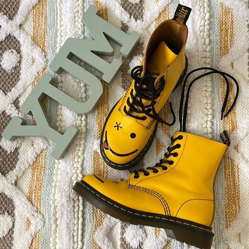 Dr. Martens Hincky Yellow Boots